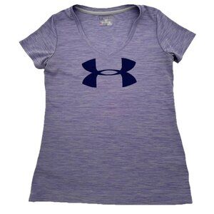 Woman/Teen Woman’s Under Armour heat gear XS V Neck Purple‎ Activewear